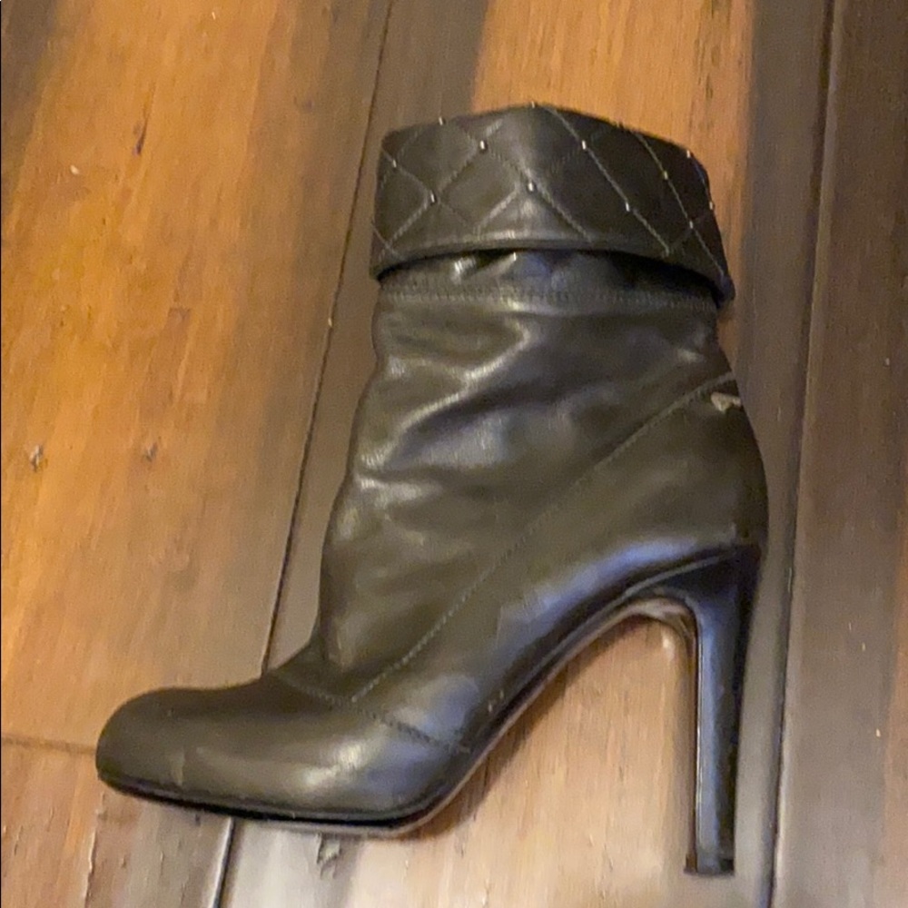 Leather cycle studded boots 38.5 Euro